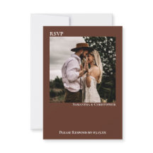 Casamento de Fotografias Simples e Moderno Brown