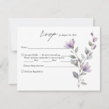 Casamento de guião floral com coloração aquosa sim