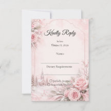 Casamento de Inverno com Toque Romântico de Rosa