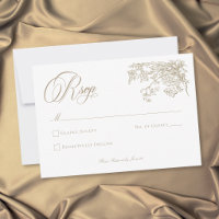 Casamento de Jardim com Brasão de Ouro Elegante Vi