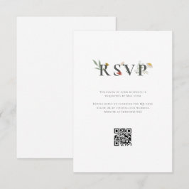 Cartão RSVP Casamento de Leander Wildflower