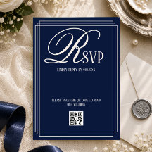 Casamento de Luxo Azul Marinho