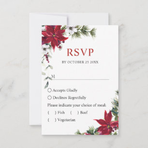 Cartão RSVP Casamento De Peles De Peles Com Peles De Peles De