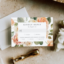 Casamento de Pêssego Elegante e de Escolha de Refe