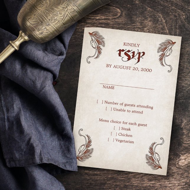 Cartão RSVP Casamento de Pirate Treasure (Criador carregado)