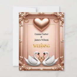 Cartão RSVP 🌺Casamento de Primavera Com Flores de Pêssego 💐