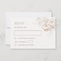 Casamento de Rosas de Papel Ivory Falso
