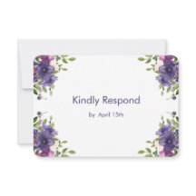 Casamento de Rosas Selvagens Violetas Azuis