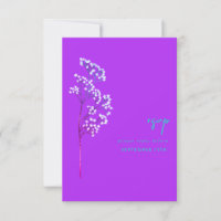 Casamento De Roxo De Néon Botânico De Gypsophila S