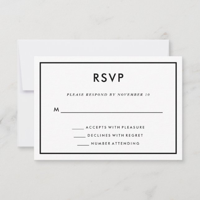 Cartão RSVP Casamento de Tema Elegante Viagem | Mapa atrás (Frente)