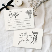 Casamento de Trendy Na moda Whimsical desenhado à