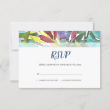 Casamento de Turquesa Foliar Floral Moderna