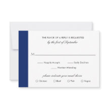 Casamento Elegante Azul-Marinho Clássico Mínimo