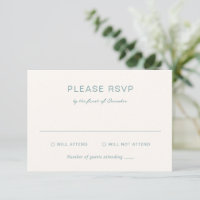 Casamento Elegante Azul Simples Muted