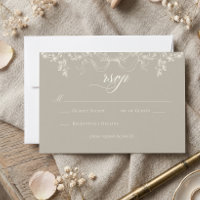 Casamento Elegante Barroco Vintage Bege Marfim Neu