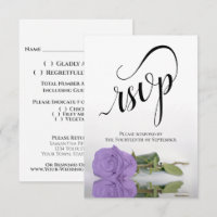 Casamento Elegante de Lavanda Roxo-Rosa