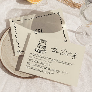 Cartão RSVP Casamento Escrito Na Mão Escrita De Retro Manuscri