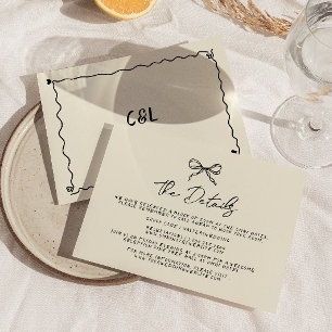Cartão RSVP Casamento Escrito Na Mão Escrita De Retro Manuscri