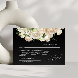 Cartão RSVP Casamento Floral