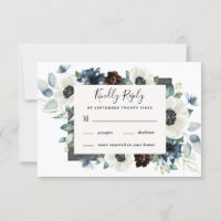 Casamento Floral de Anemone Dusty Thistle Blue Bur