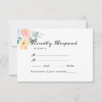 Casamento Floral de Aquarela de Jardim de Verão