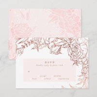 Casamento Floral Elegante de Cobre Dourado Blush R