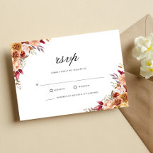 Casamento Floral em Aquarela Vermelho Borgonha