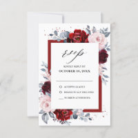 Casamento Floral em Burgundy, Poeira Azul e Ardósi
