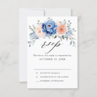 Casamento Floral Rosa Poeira Azul Naval 