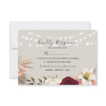 Casamento Floral Rustic Burgundy