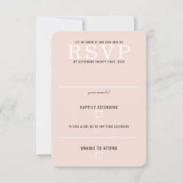 Cartão RSVP Casamento Forest Meadow