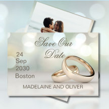 Casamento Fotográfico dos Anéis Dourados Elegantes