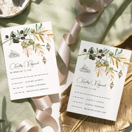 Cartão RSVP Casamento Islâmico de Lanterna Árabe, filial Doura