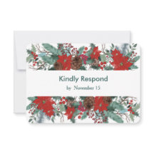 Casamento Jante de Poinsettia Vermelha