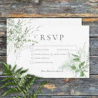 Casamento Jante Rustic Fern Foliage White