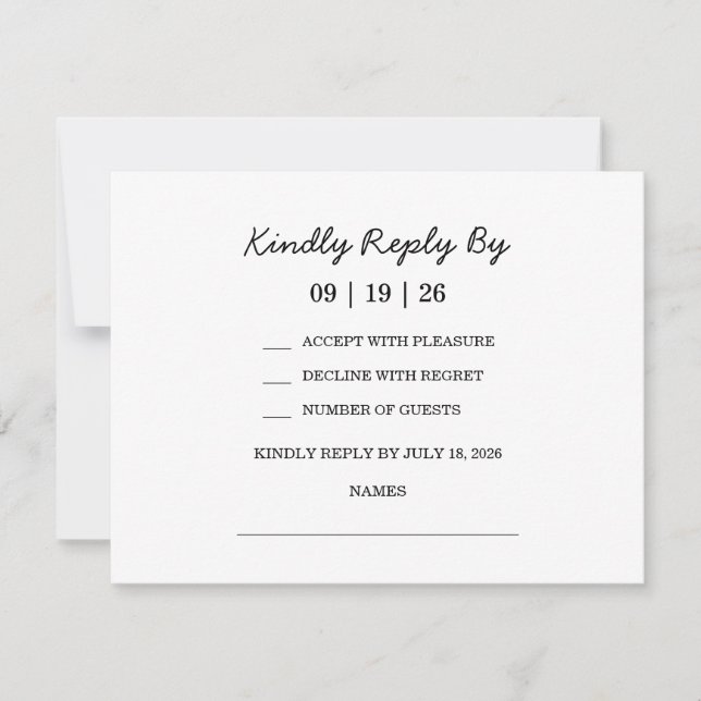 Cartão RSVP Casamento mediterrânico de Citros de Limão (Frente)