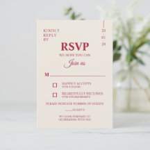 Casamento Minimalista Burgundy Elegante