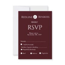Casamento Minimalista Burgundy Elegante