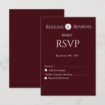 Casamento Minimalista Burgundy Elegante