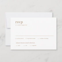 Casamento Minimalista de Cobre Tipo Moderno