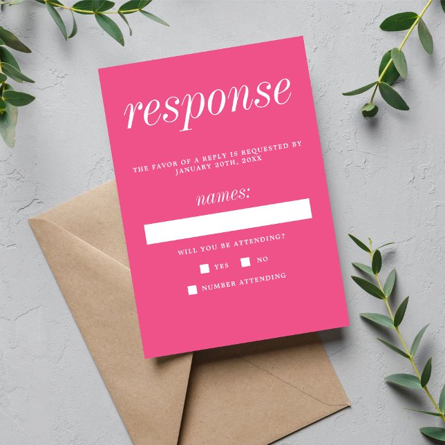 Cartão RSVP Casamento Minimalista do Cravo 2 Verdadeiro (Criador carregado)