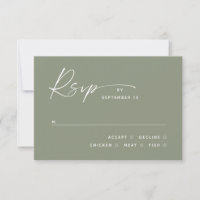 Casamento Minimalista em Verde Sage Empoeirado | E