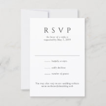 Casamento Minimalista Preto e Branco Moderno
