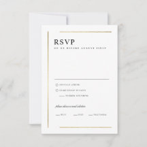 Casamento Mínimo Moderno Elegante Negro e Branco