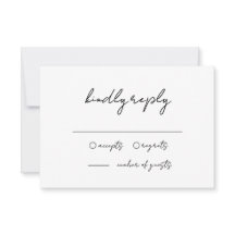 Casamento Mínimo Preto e Branco Escrito Manuscrito