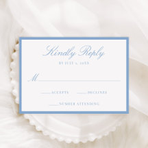 Casamento Moderno com Borda Azul