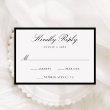 Casamento Moderno com Borda Preta