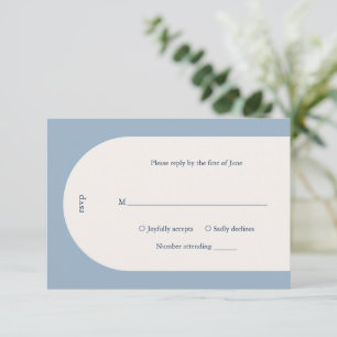 Cartão RSVP Casamento Moderno da Arca Azul Camila Dusty