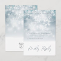 Casamento Moderno da Neve Azul de inverno