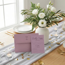 Casamento Moderno em Rosa Poeira Script Responder 